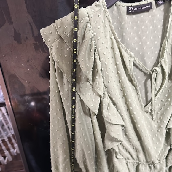 New York & Company Sheer Cover Shirt Quarter Length Sleeve size XL - Picture 11 of 12